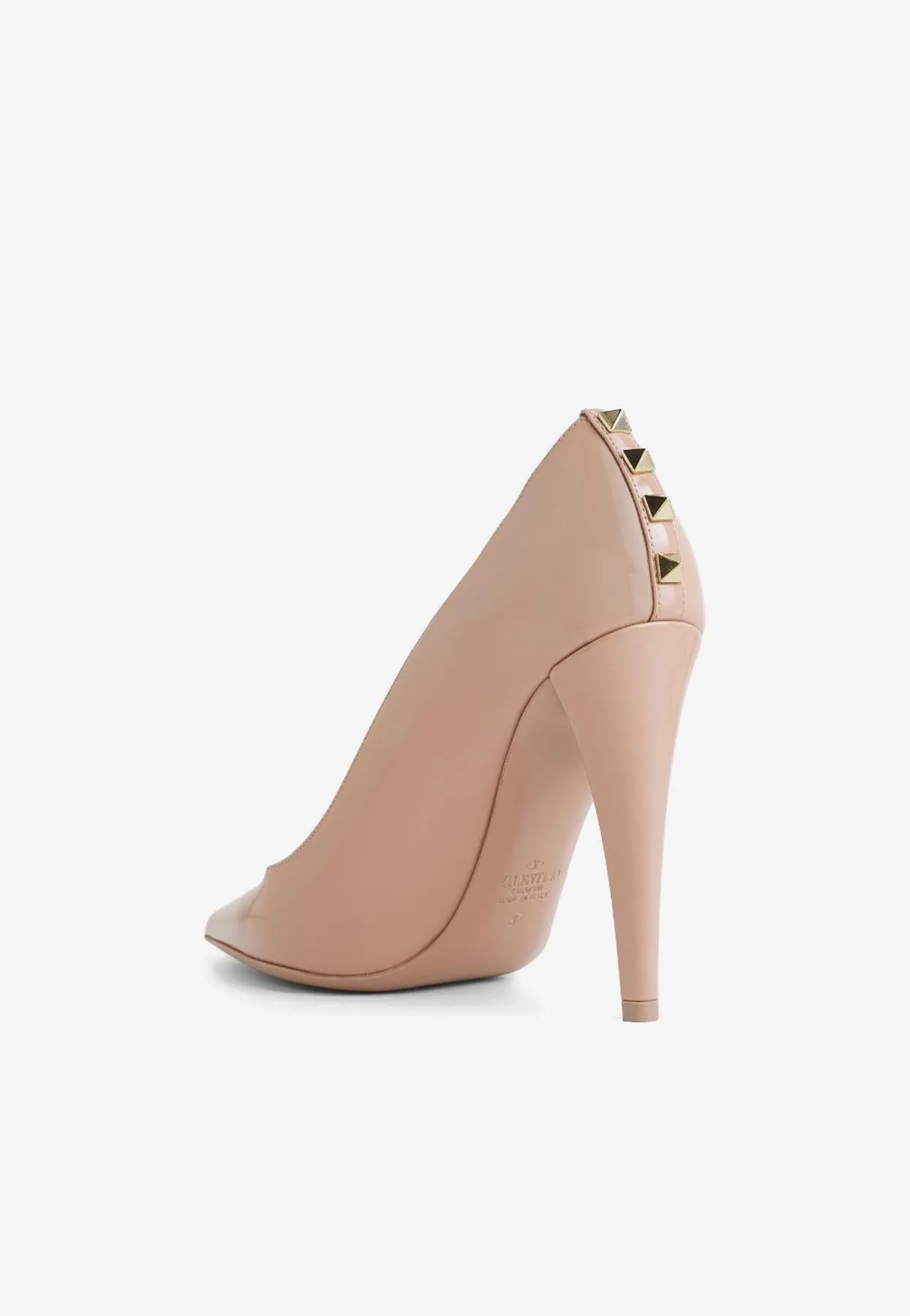 110 Patent Leather Rockstud Pumps