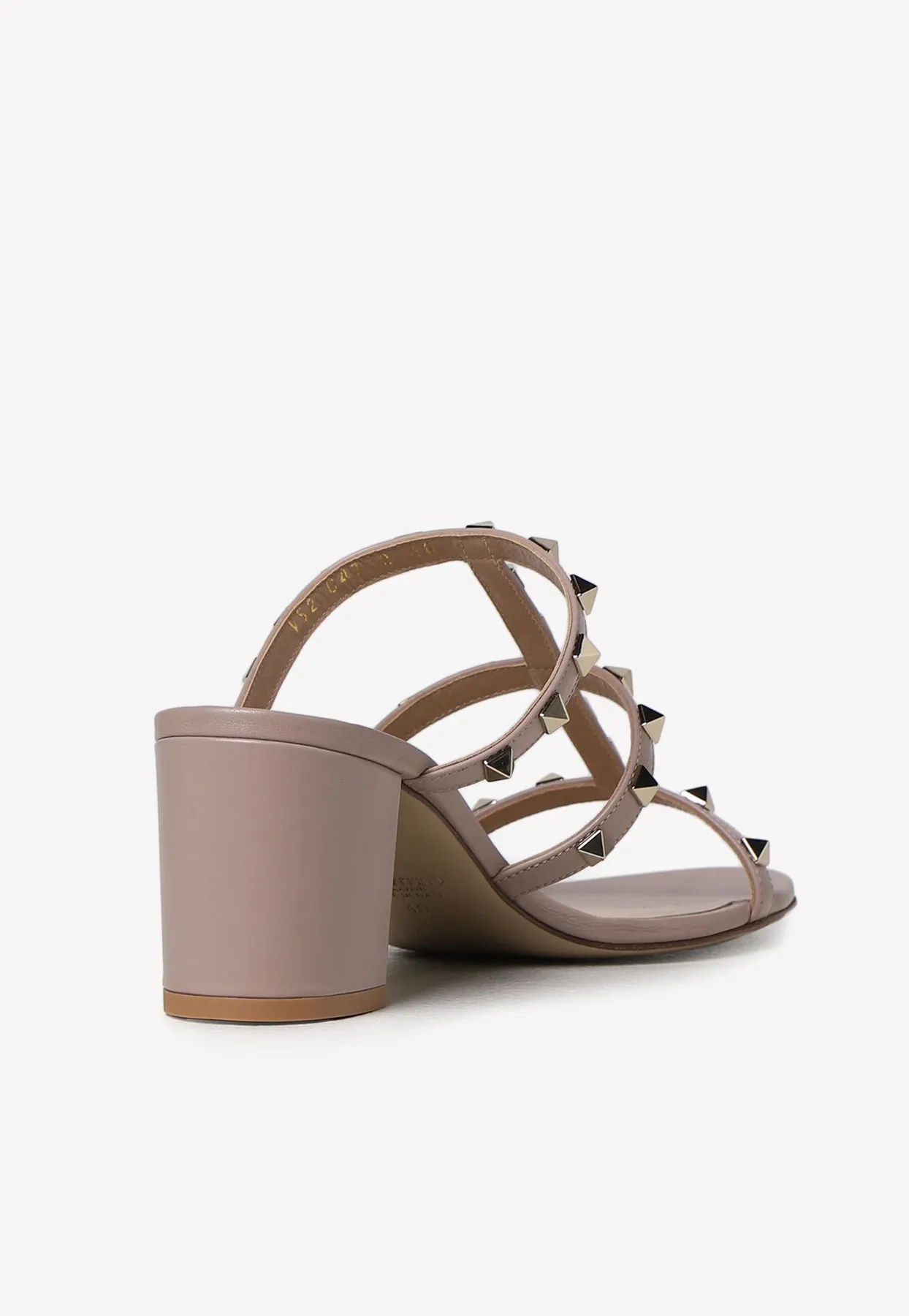 70 Rockstud Leather Mules