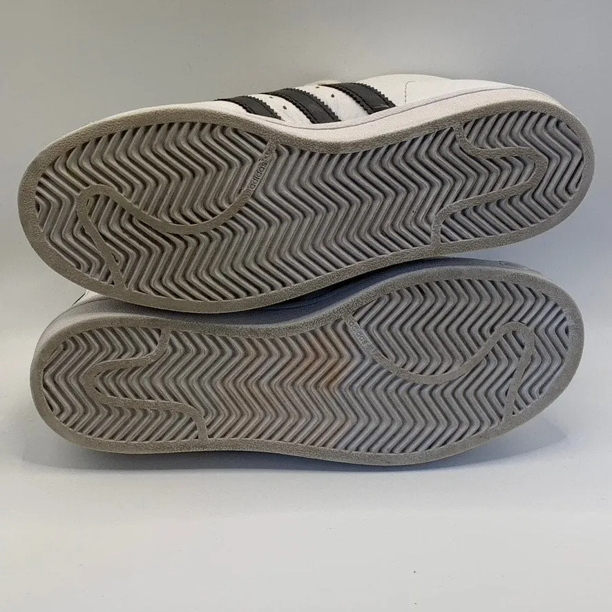 ADIDAS Women's White/Black Pro Model 3-Stripe High-Top Lace-Up Sneakers SZ 5.5