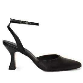 Cinderella Black and White | Leather pump