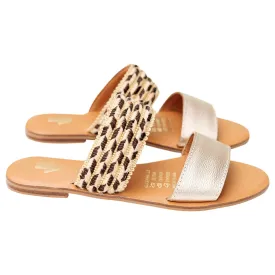 Conga Flat Sandals  Gold