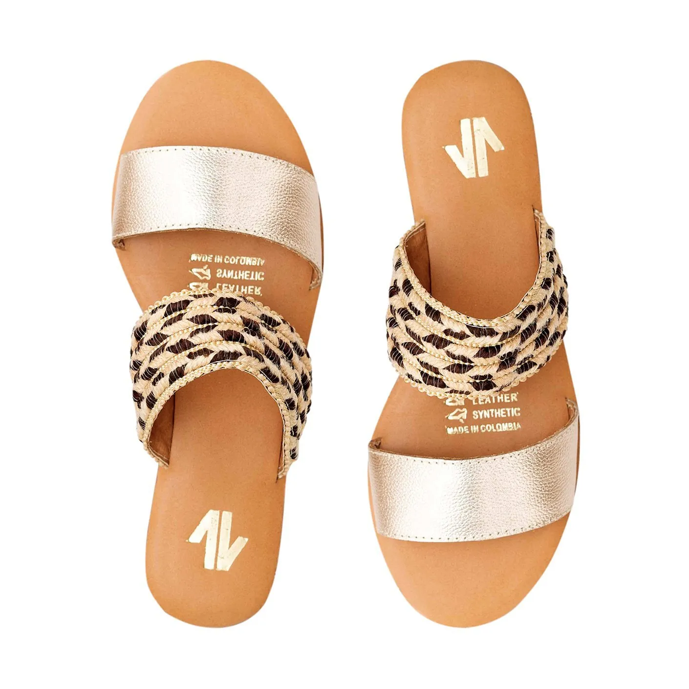 Conga Flat Sandals  Gold