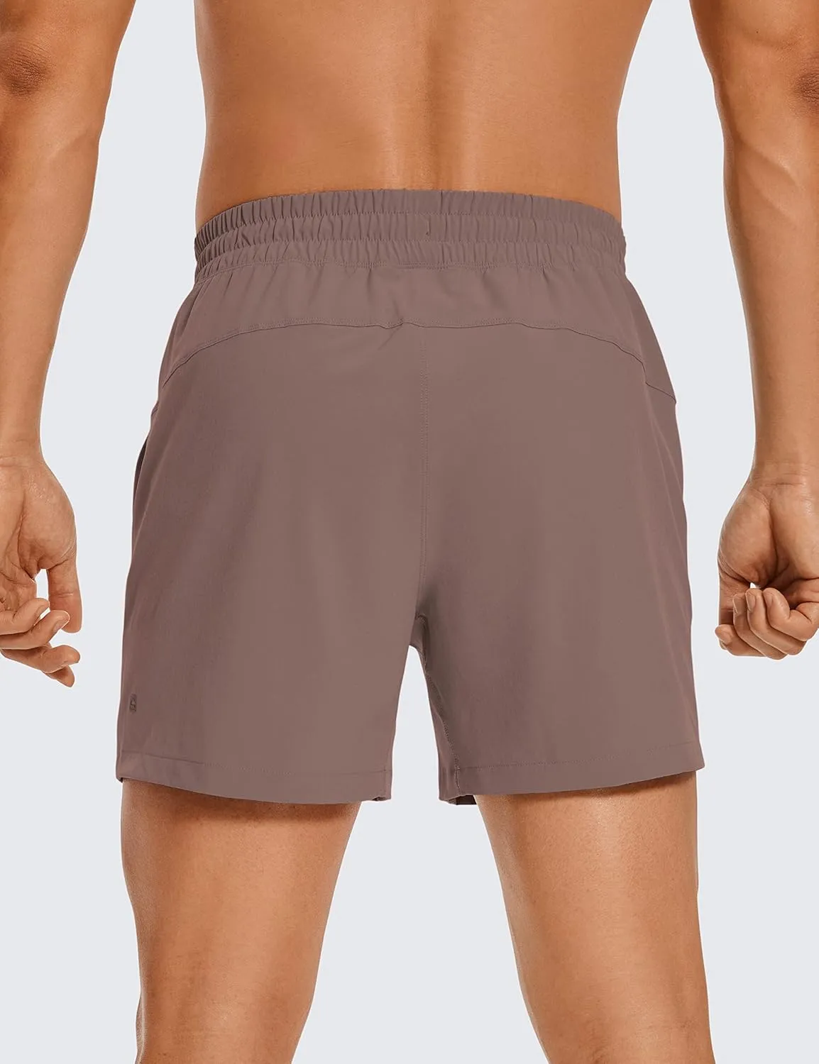 CRZ YOGA Men's Linerless Workout Shorts - 5'' Lightweight Quick Dry for Running Sports Athletic Gym with Pockets