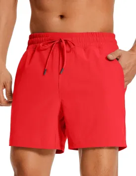 CRZ YOGA Men's Linerless Workout Shorts - 5'' Lightweight Quick Dry for Running Sports Athletic Gym with Pockets