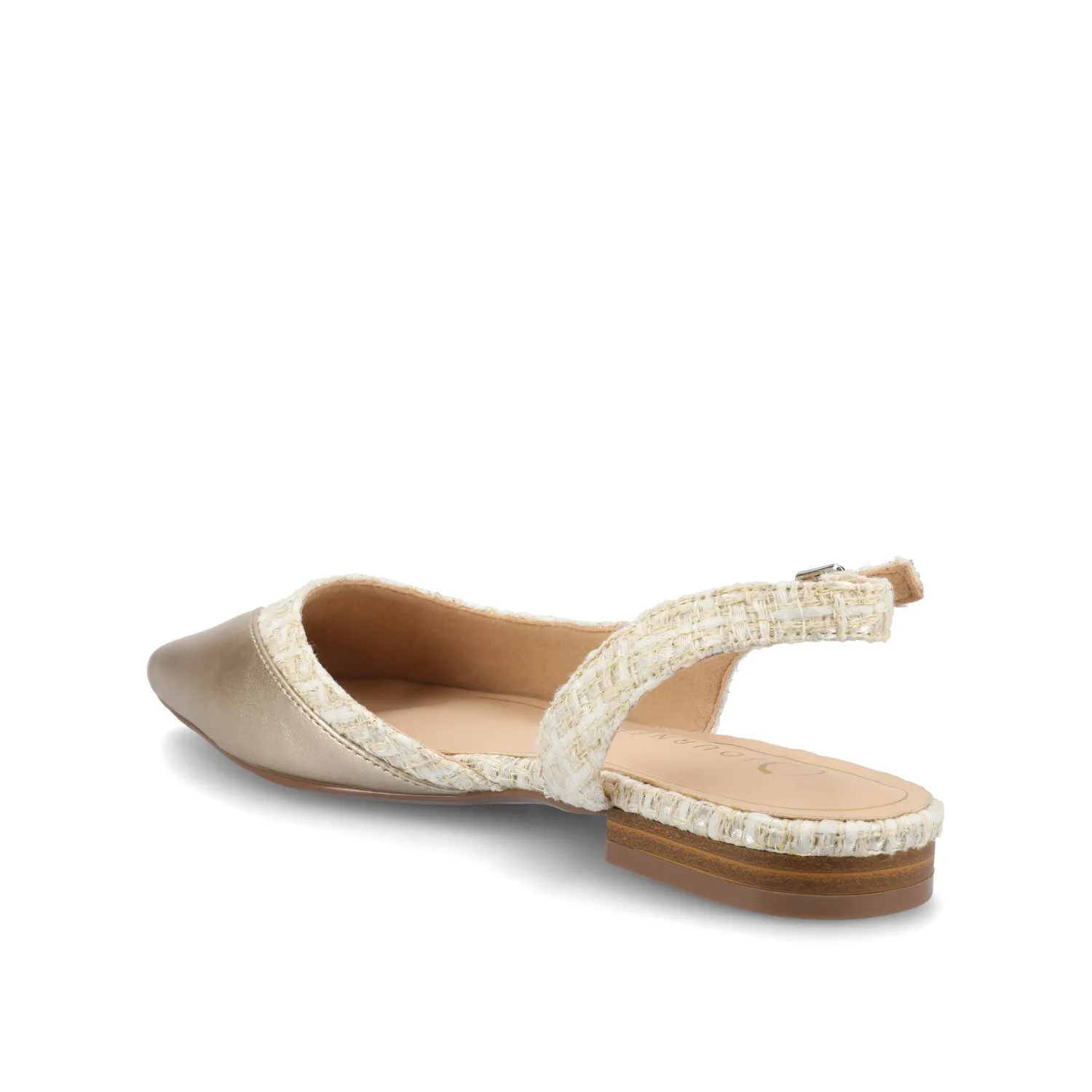 DAPHNNE BALLET FLATS IN TWEED FABRIC