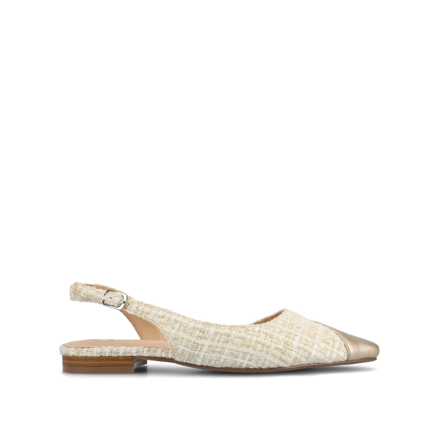 DAPHNNE BALLET FLATS IN TWEED FABRIC