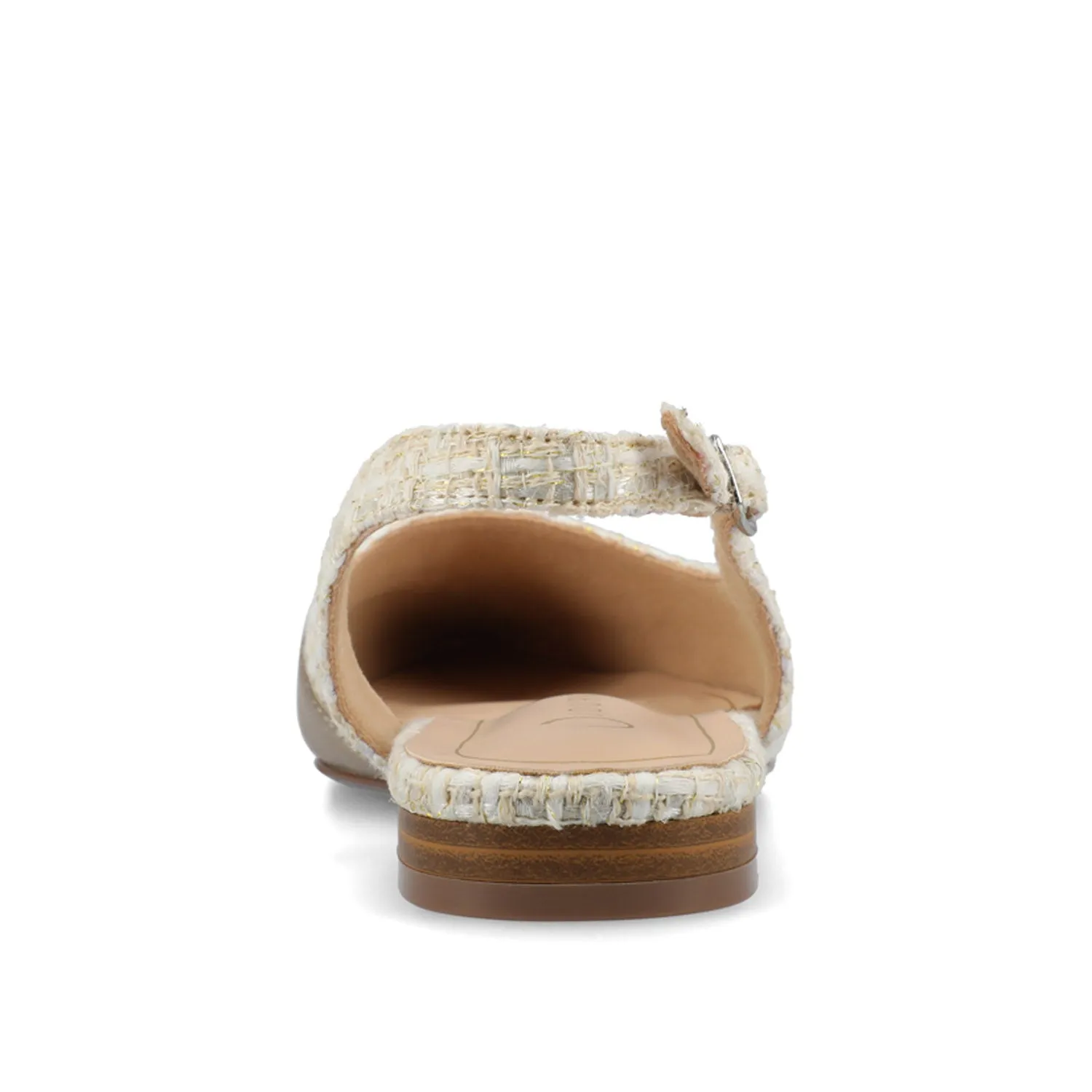 DAPHNNE BALLET FLATS IN TWEED FABRIC