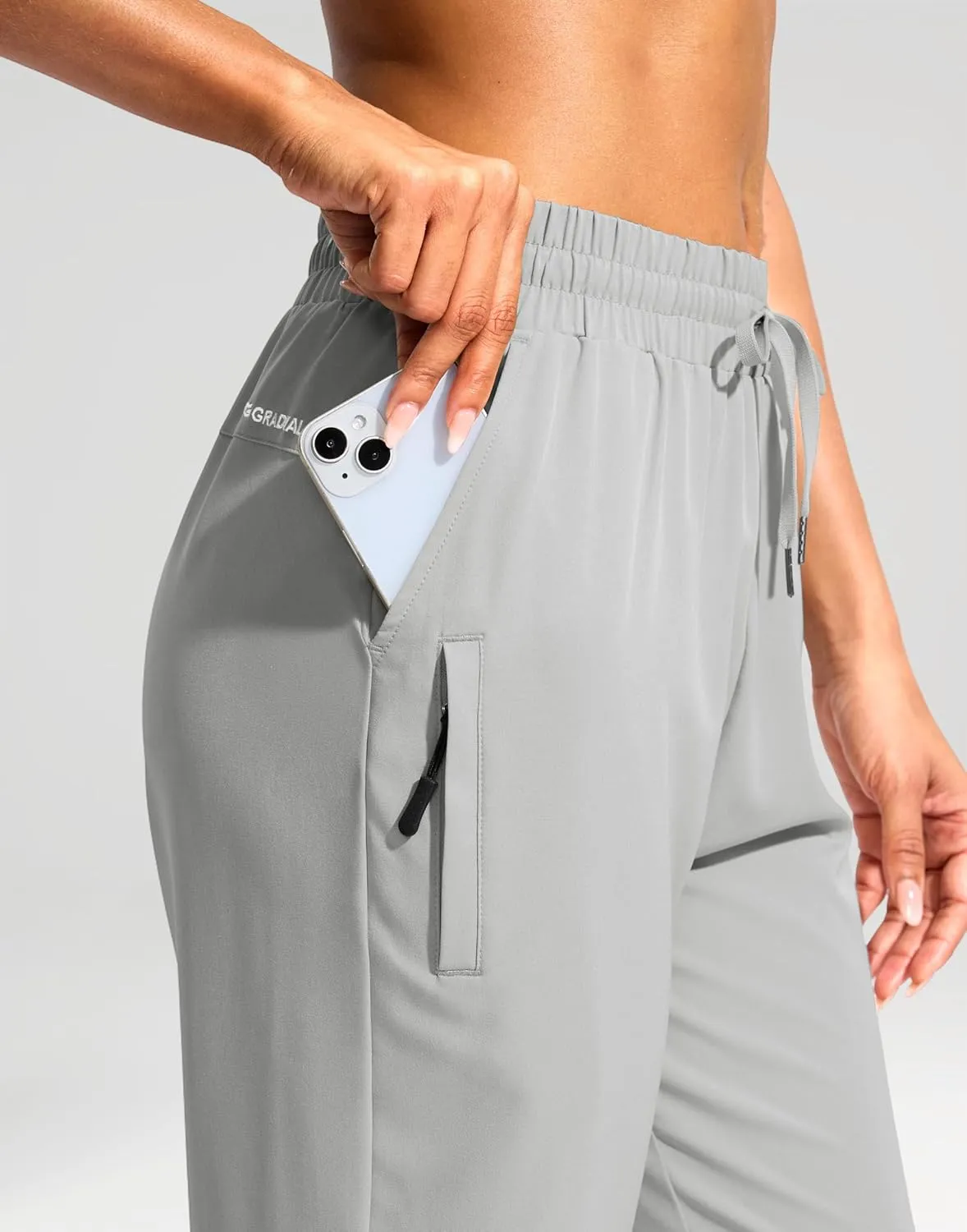 G Gradual Women's 15" Long Shorts Below The Knee Capri Lightweight Quick Dry Hiking Cargo Shorts for Women with 3 Pockets