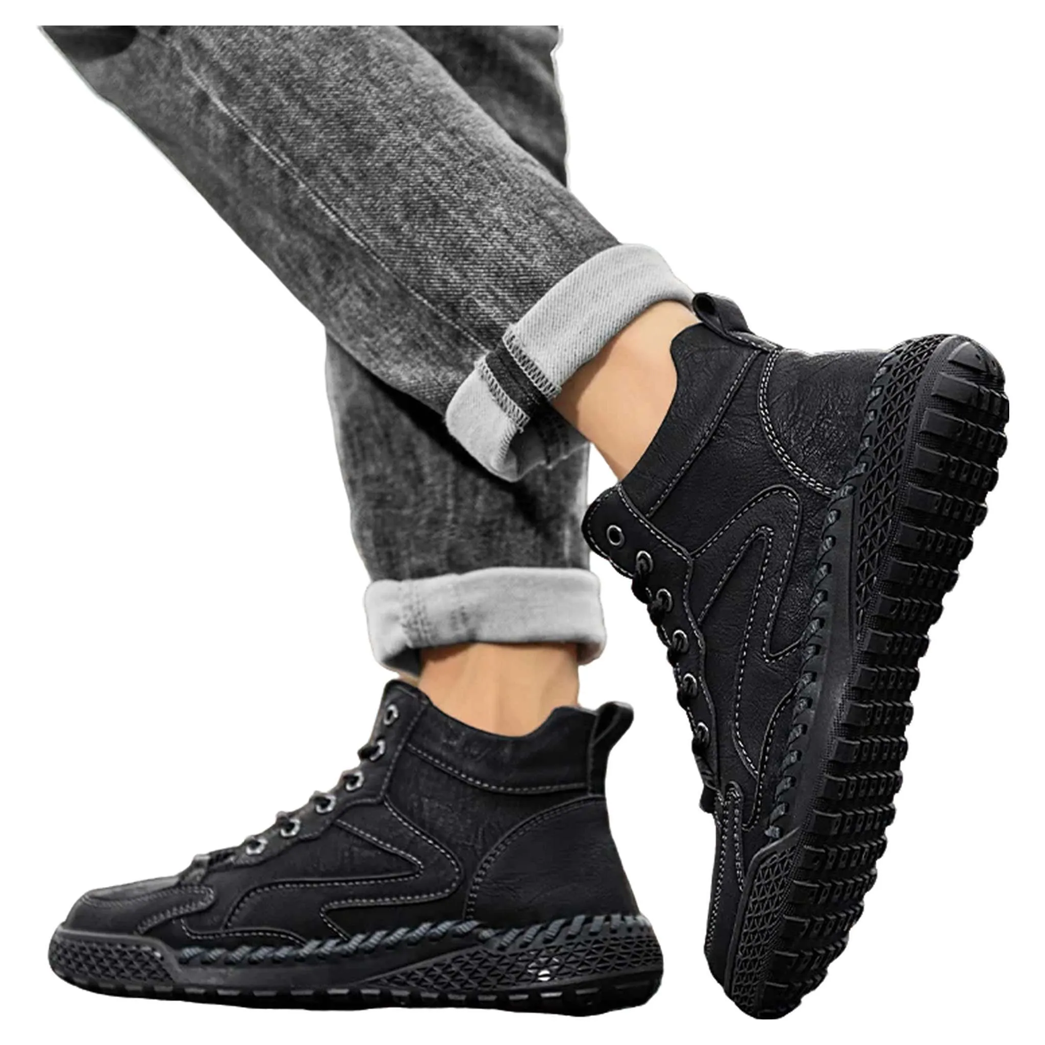 High-Top Winter Hiking Sneakers