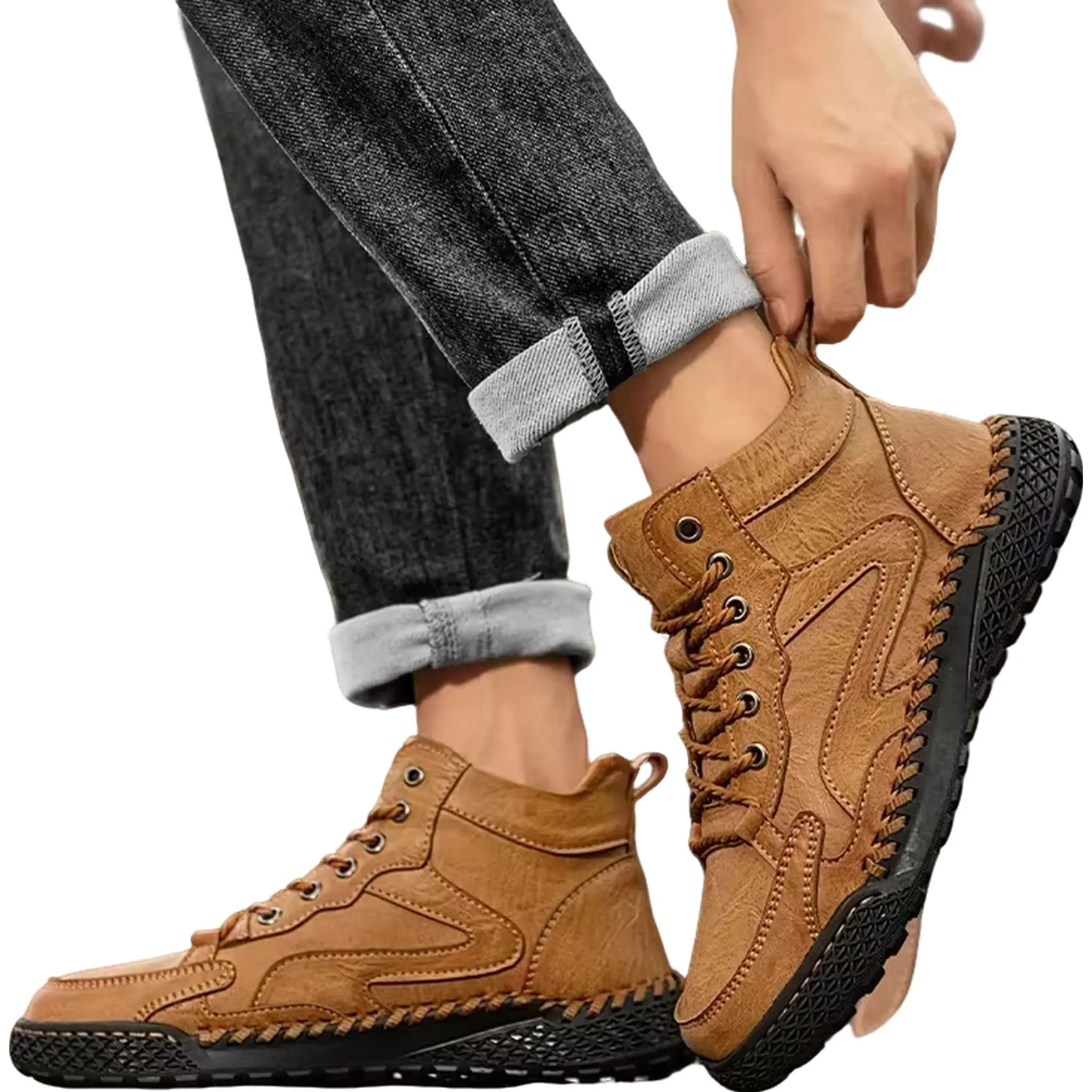 High-Top Winter Hiking Sneakers