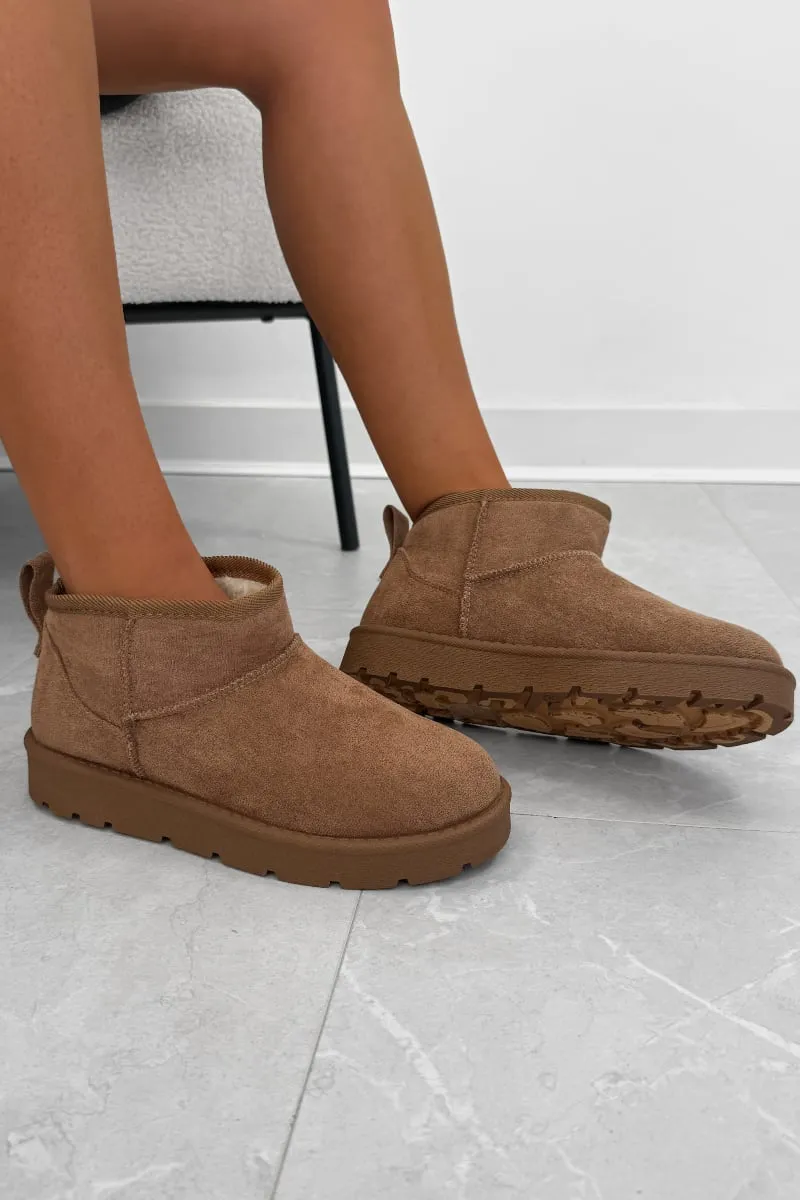 KIKO Ultra Mini Ankle Boots - Mocha