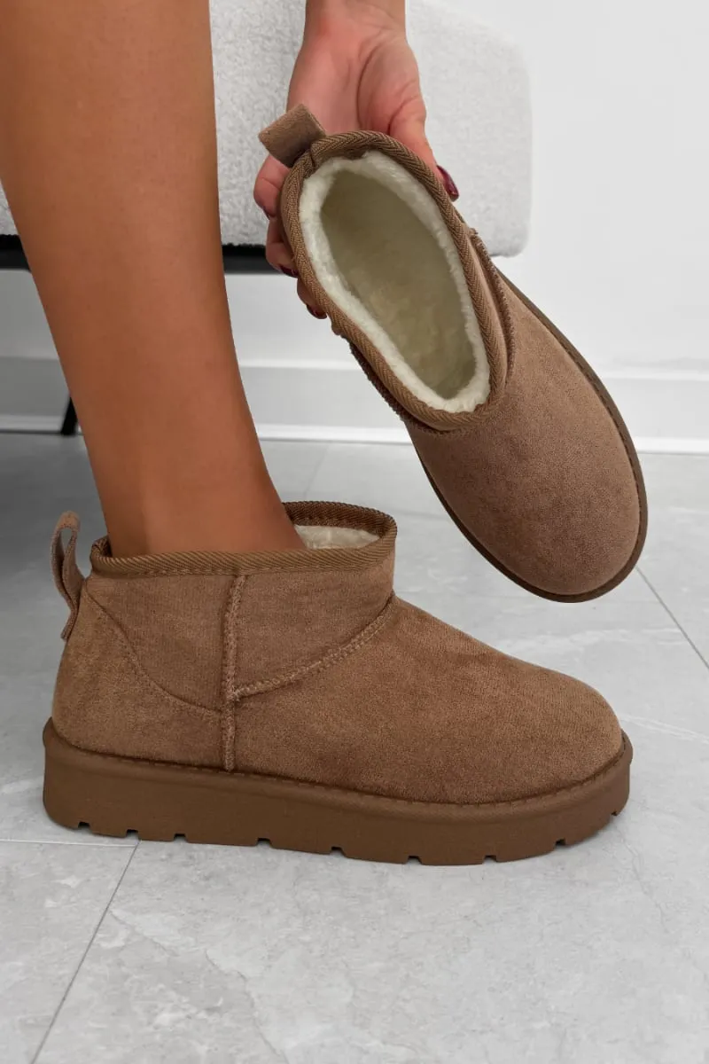 KIKO Ultra Mini Ankle Boots - Mocha