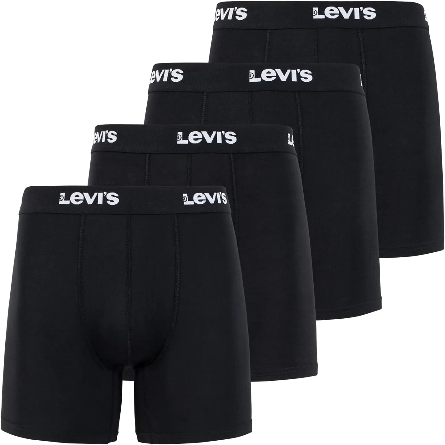 Levi's Mens Underwear Microfiber Boxer Brief for Men Ultra Soft 4 Pack