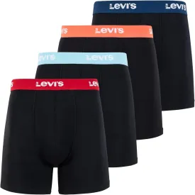 Levi's Mens Underwear Microfiber Boxer Brief for Men Ultra Soft 4 Pack
