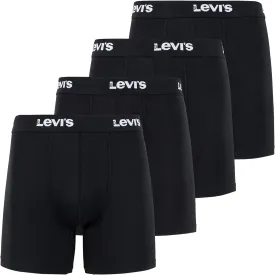 Levi's Mens Underwear Microfiber Boxer Brief for Men Ultra Soft 4 Pack