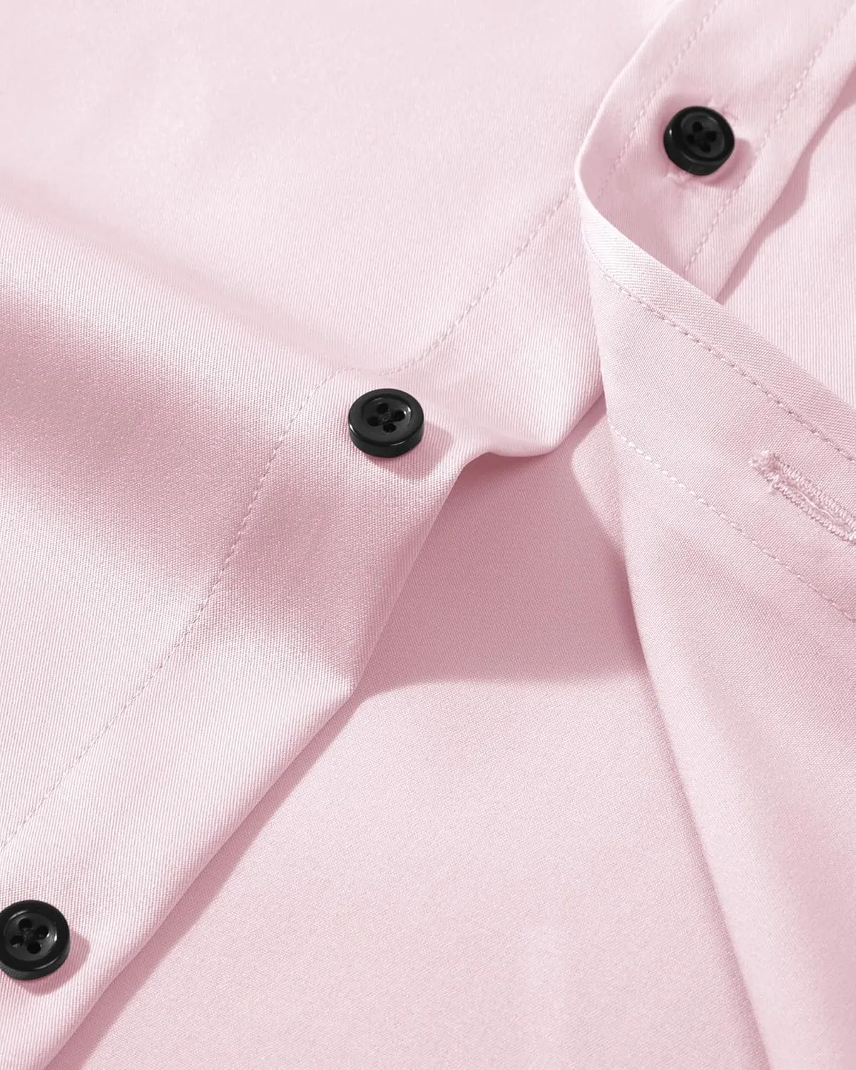 Men's Dress Shirts Long Sleeve Stretch Wrinkle Free Slim Fit Wedding Formal Button Down Shirt