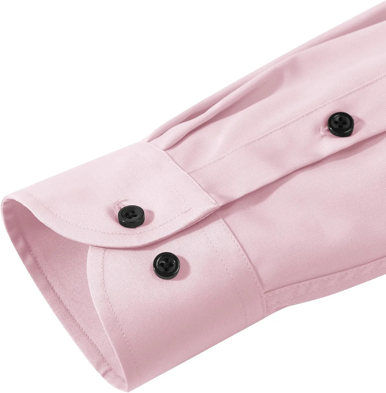 Men's Dress Shirts Long Sleeve Stretch Wrinkle Free Slim Fit Wedding Formal Button Down Shirt