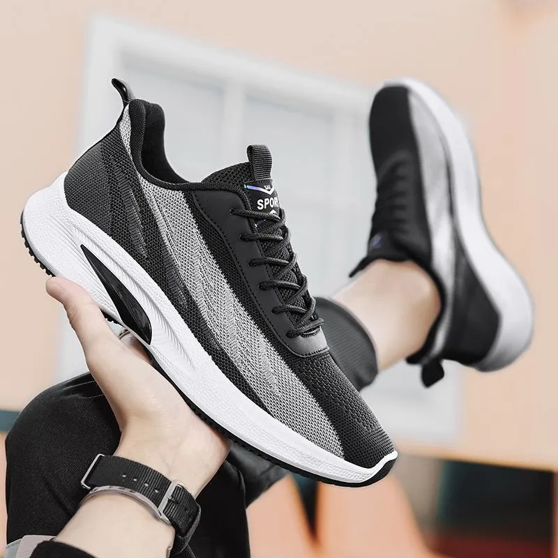 Men‘s summer fly-knit lightweight casual breathable sneakers