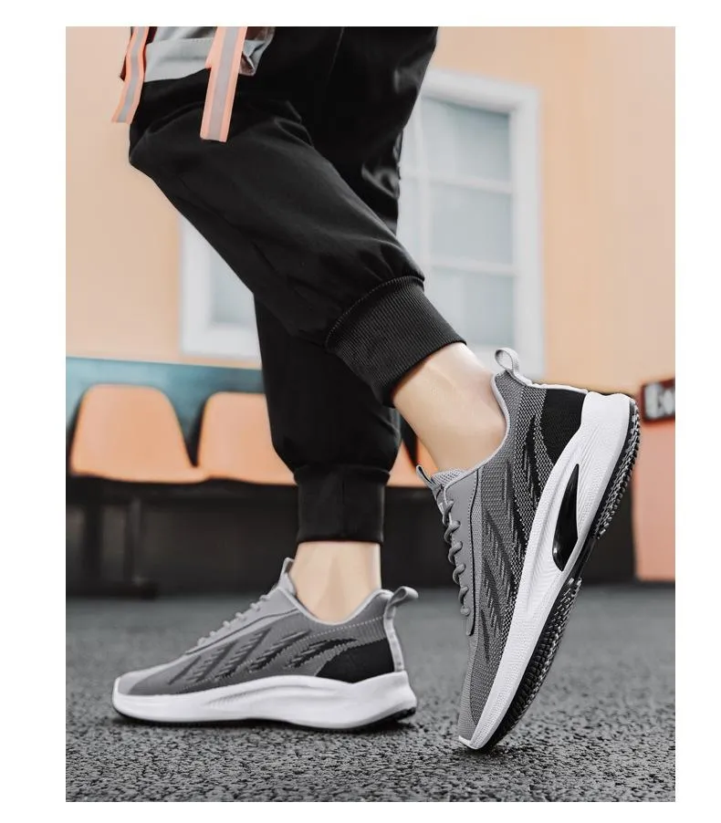 Men‘s summer fly-knit lightweight casual breathable sneakers