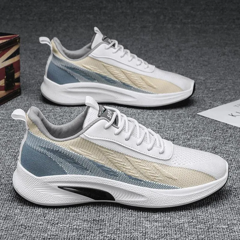 Men‘s summer fly-knit lightweight casual breathable sneakers