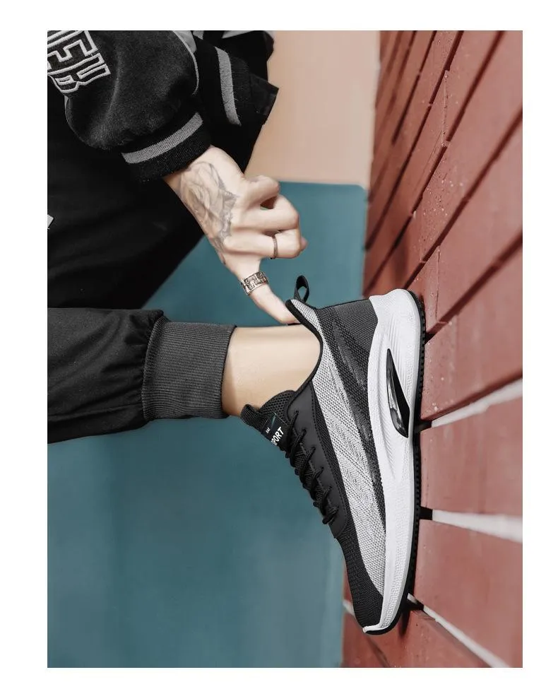 Men‘s summer fly-knit lightweight casual breathable sneakers