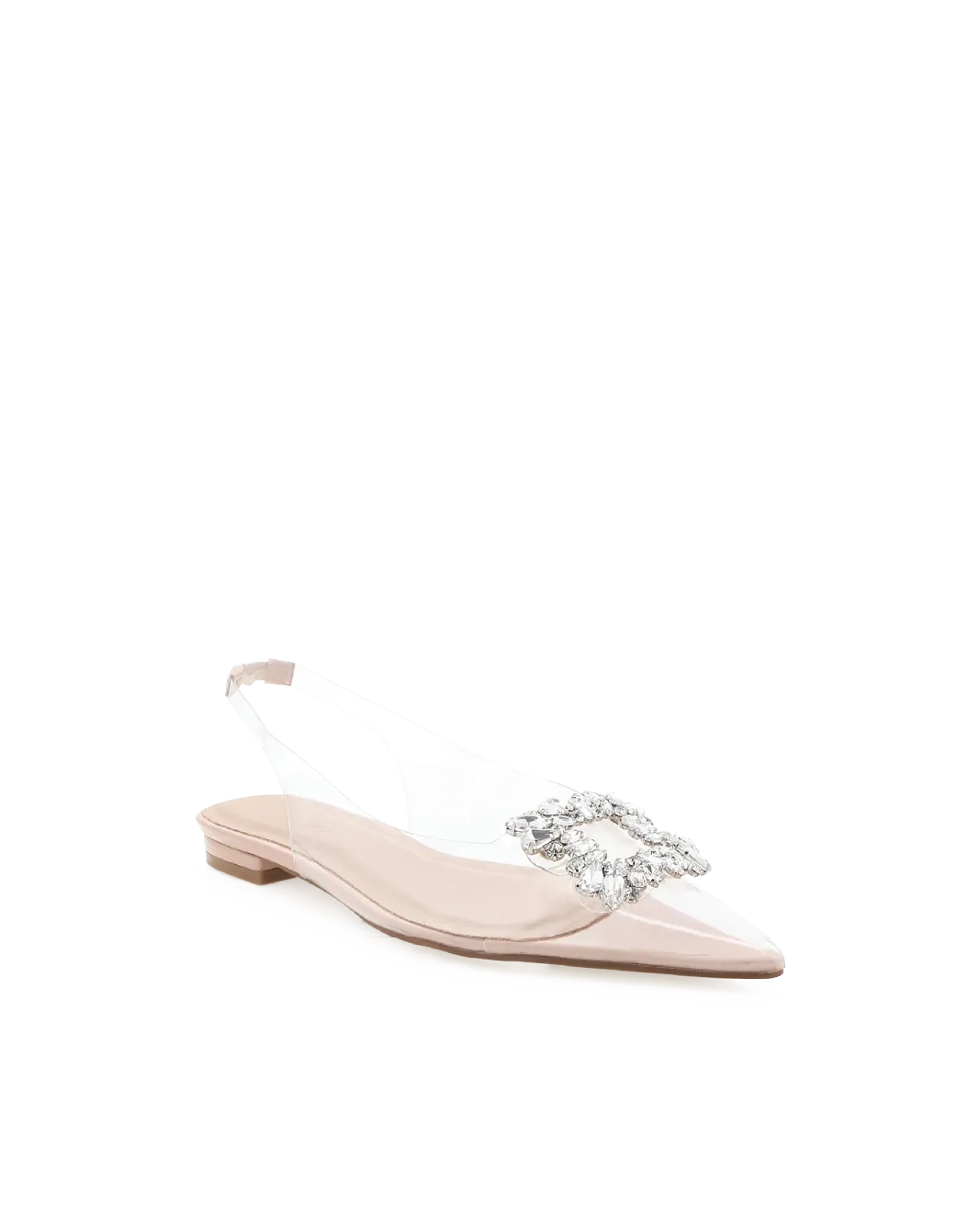 MIREILLE - CLEAR-NUDE DIAMANTE