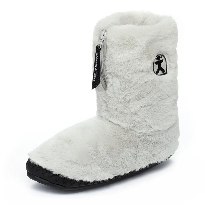 Monroe - Faux Fur Slipper Boot - Trace Grey / Charcoal