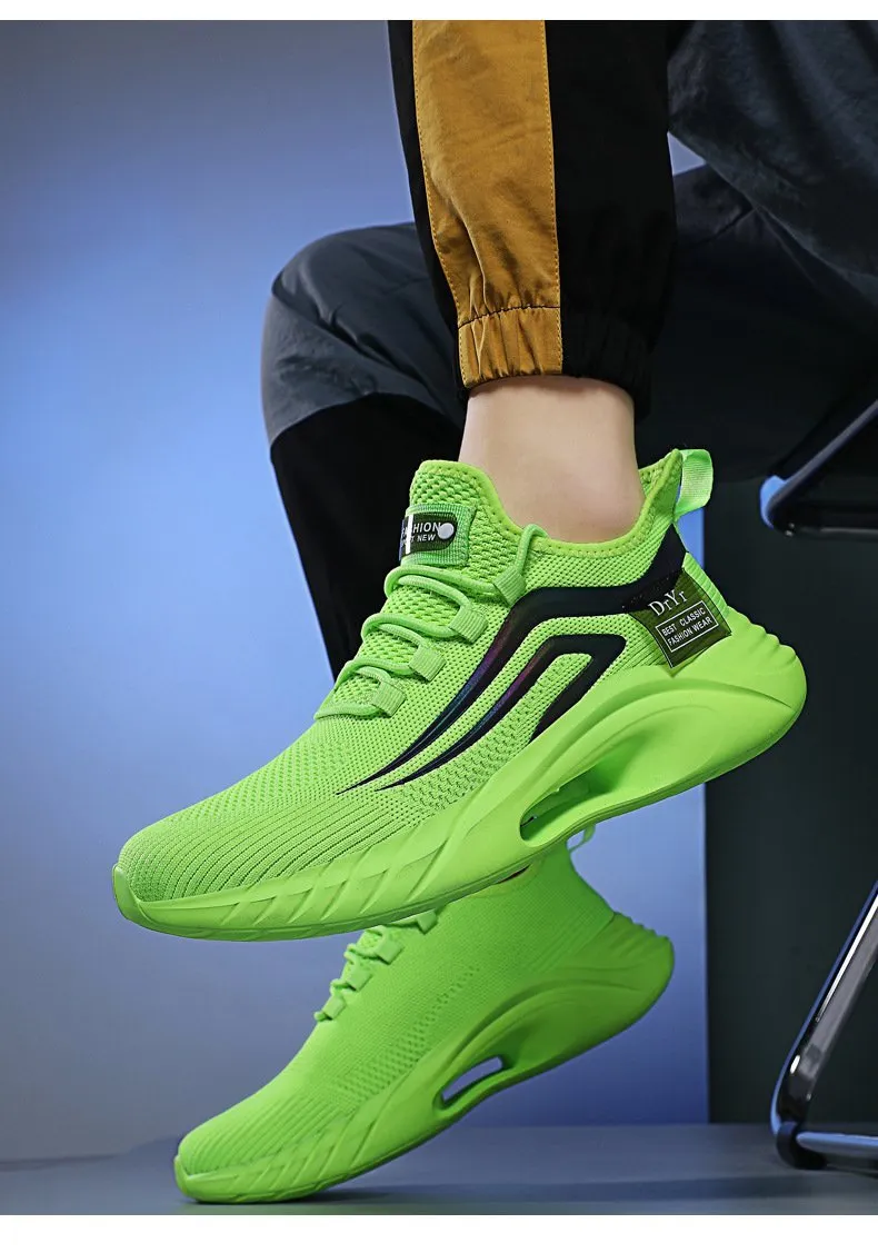 New fashion casual shoes breathable mesh fly woven Mens shoes