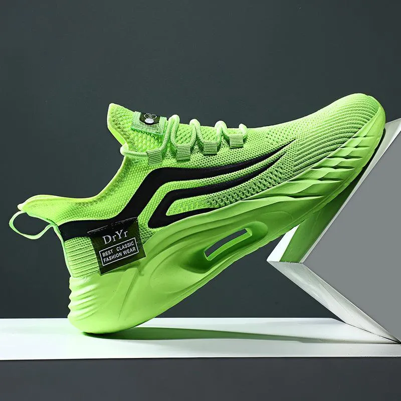 New fashion casual shoes breathable mesh fly woven Mens shoes