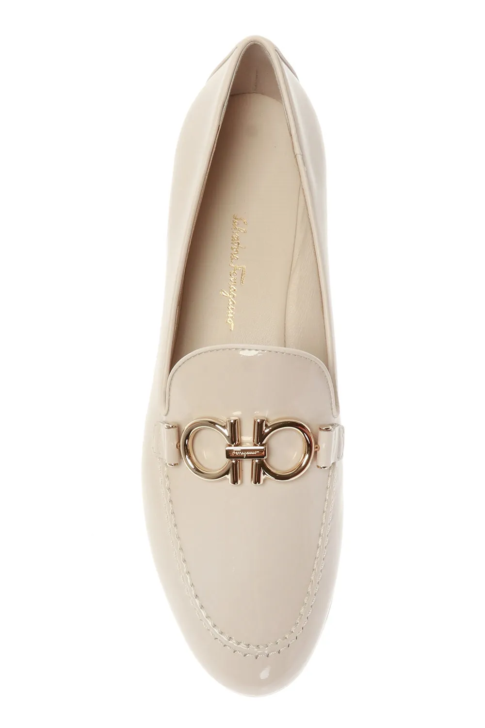 NEW SALVATORE FERRAGAMO Trifoglio Women's 727757 Bone Shoe Size 6 D MSRP $650