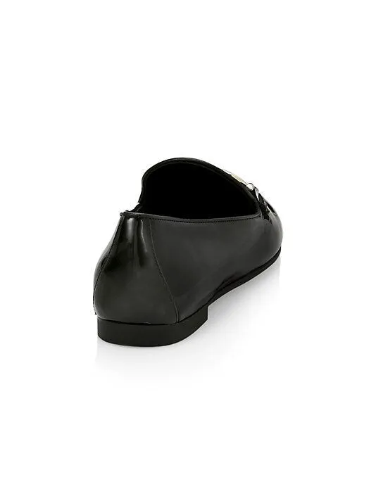 NEW SALVATORE FERRAGAMO Trifoglio Women's 727758 Black Shoe Size 8.5 D MSRP $650