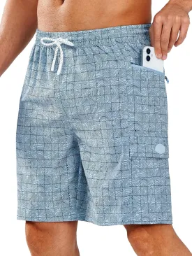 NORTHYARD Men's 9" Board Shorts with 4 Pockets Swim Trunks Swimwear for Men Bathing Suit - No Mesh Liner