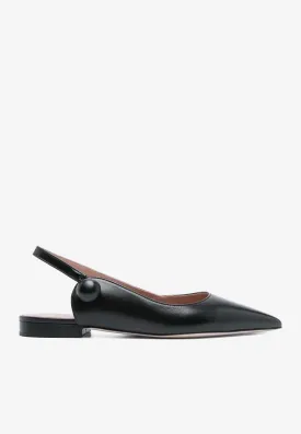 Palmer Pointed Leather Ballet Flats