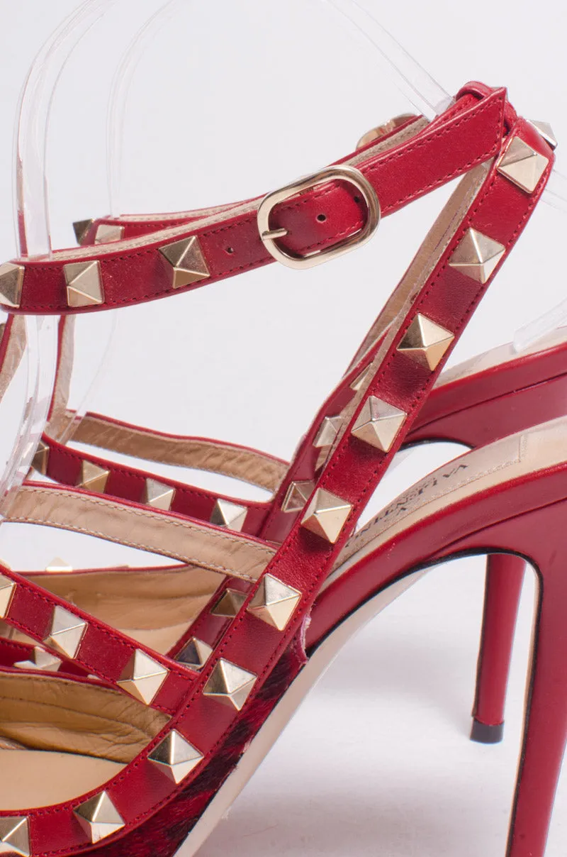 PONYHAIR ROCKSTUD HEELS