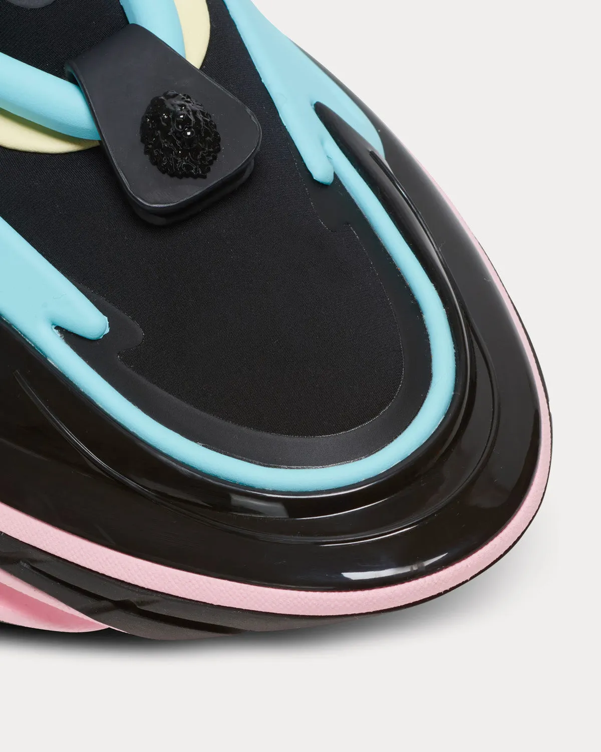 Unicorn Neoprene & Leather Black / Blue / Pink / Green Low Top Sneakers