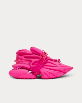 Unicorn Neoprene & Leather Fluo Pink Low Top Sneakers