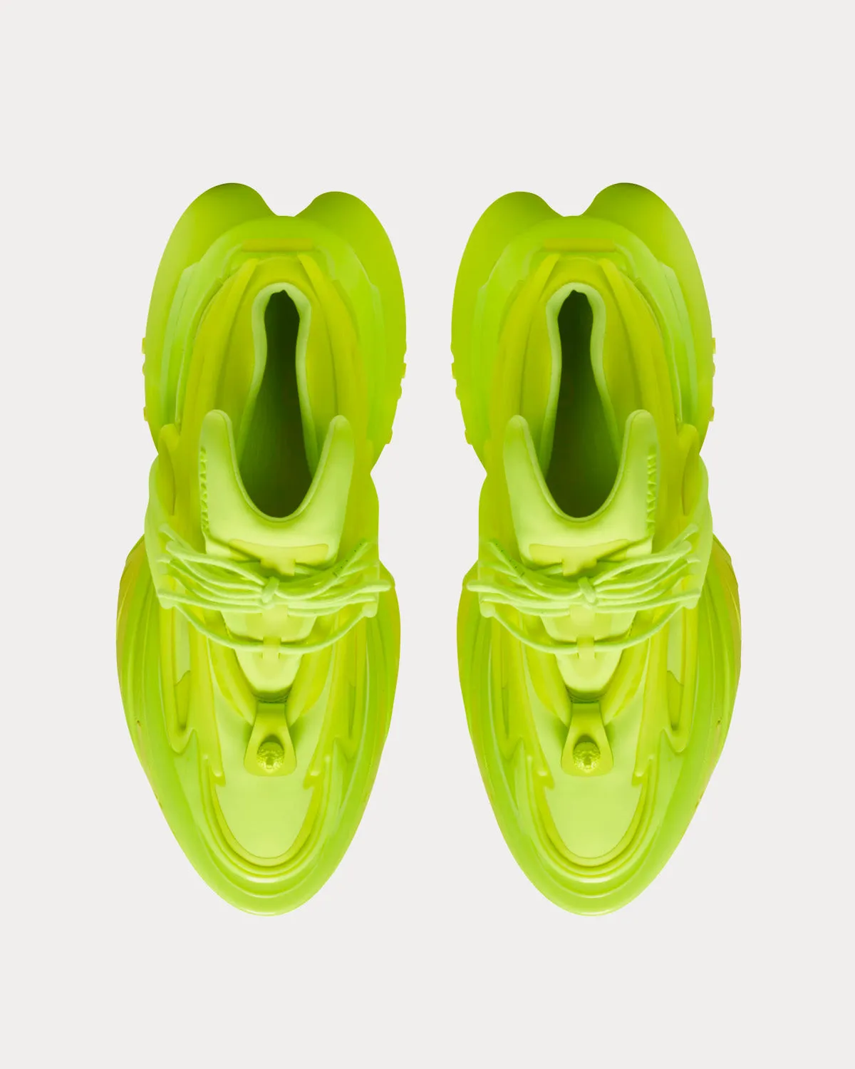 Unicorn Neoprene & Leather Fluo Yellow Low Top Sneakers