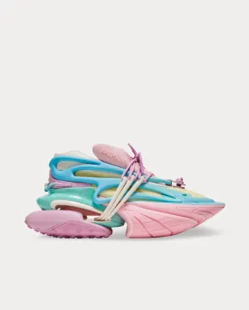 Unicorn Neoprene & Leather Pink / Blue / Green / Yellow Low Top Sneakers