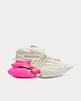 Unicorn Neoprene & Leather Pink / White Low Top Sneakers