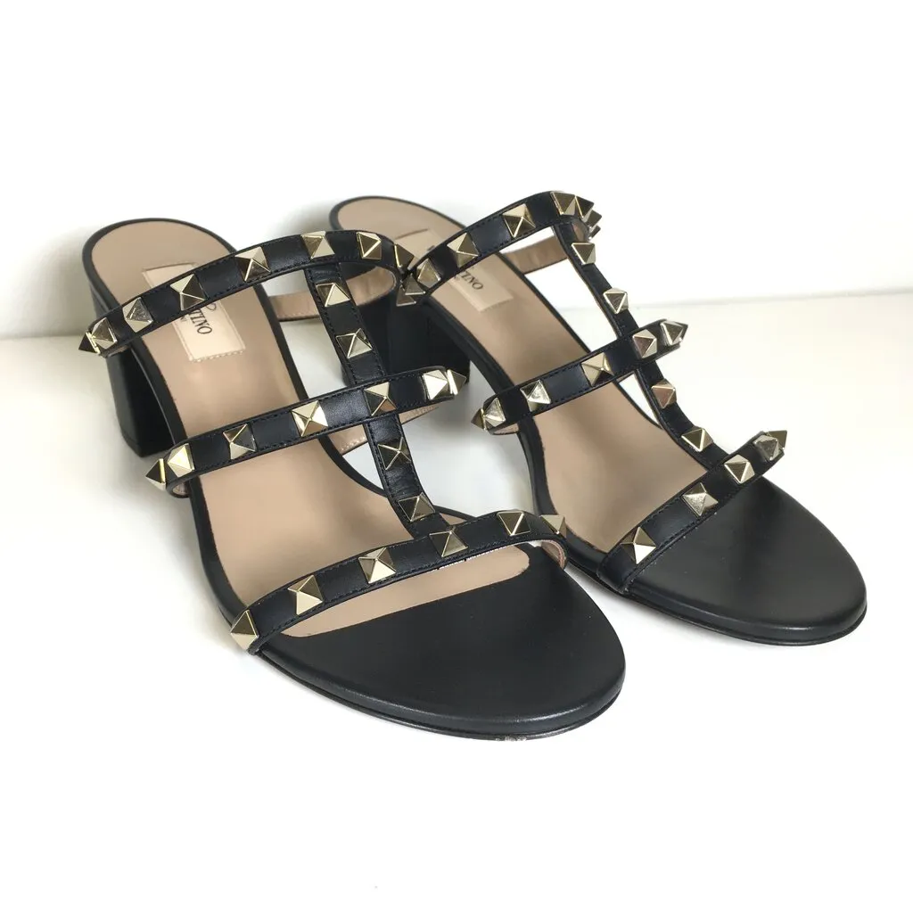 Valentino Rockstud Sandal Heels