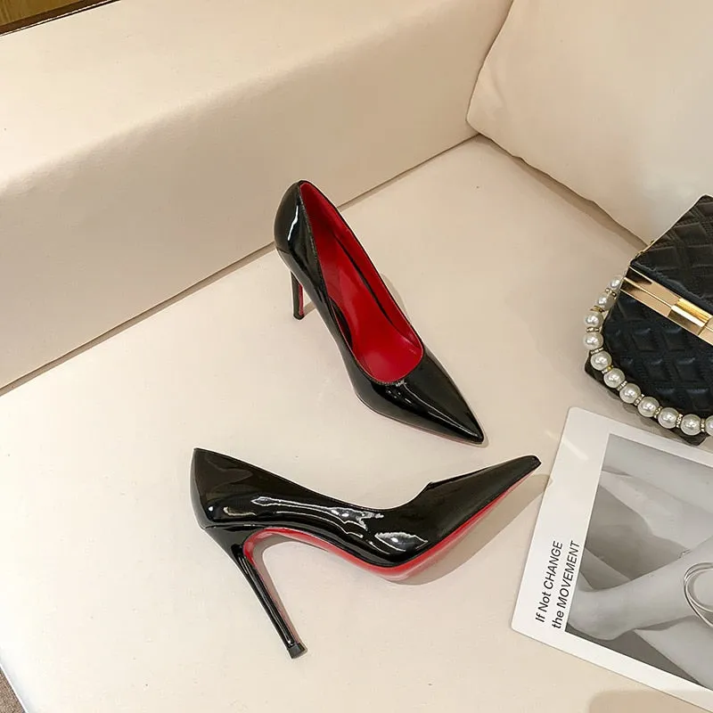 Women  Black Thin High Heel