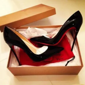 Women  Black Thin High Heel