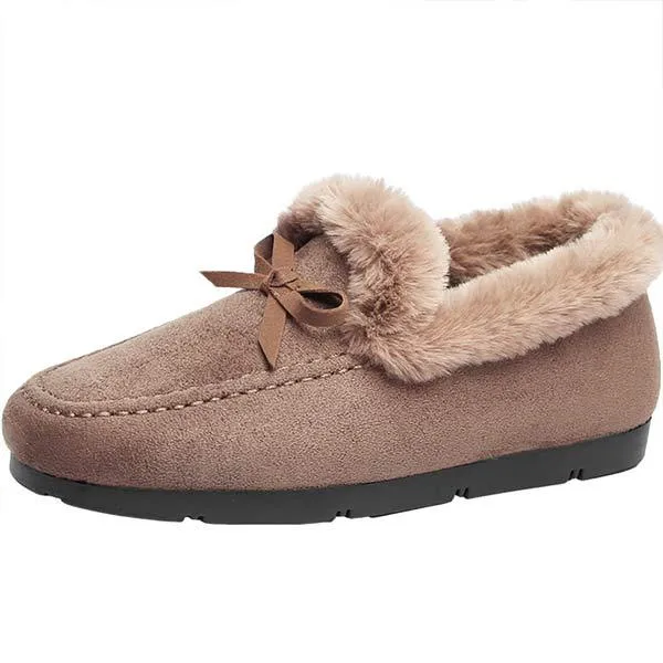 Women'S Fleece Thick Slip On Cotton Shoes 51778843C