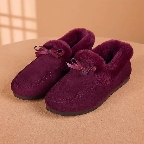 Women'S Fleece Thick Slip On Cotton Shoes 51778843C