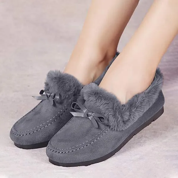 Women'S Fleece Thick Slip On Cotton Shoes 51778843C