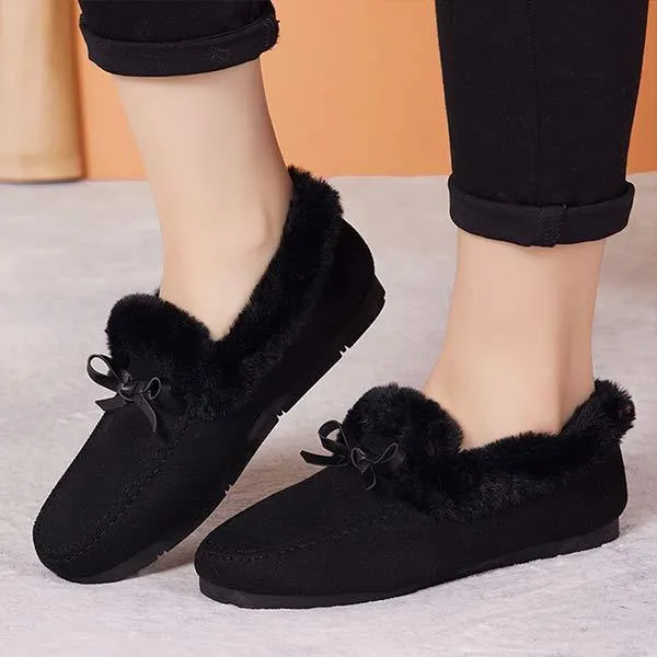 Women'S Fleece Thick Slip On Cotton Shoes 51778843C