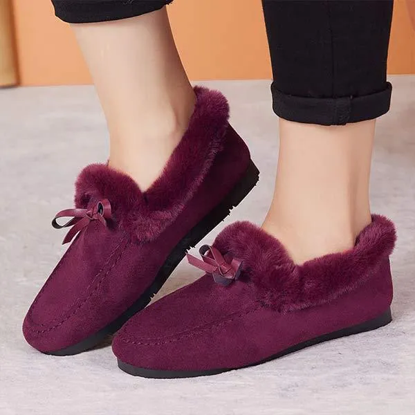 Women'S Fleece Thick Slip On Cotton Shoes 51778843C