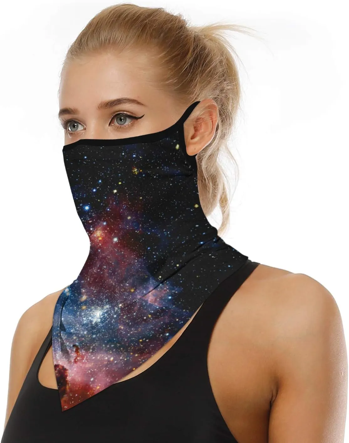 YAYOUREL Neck Gaiter Face Mask Covering Bandanas for Men Women Summer UV Face Scarf Mask Cover Facemask Balaclava Headbands