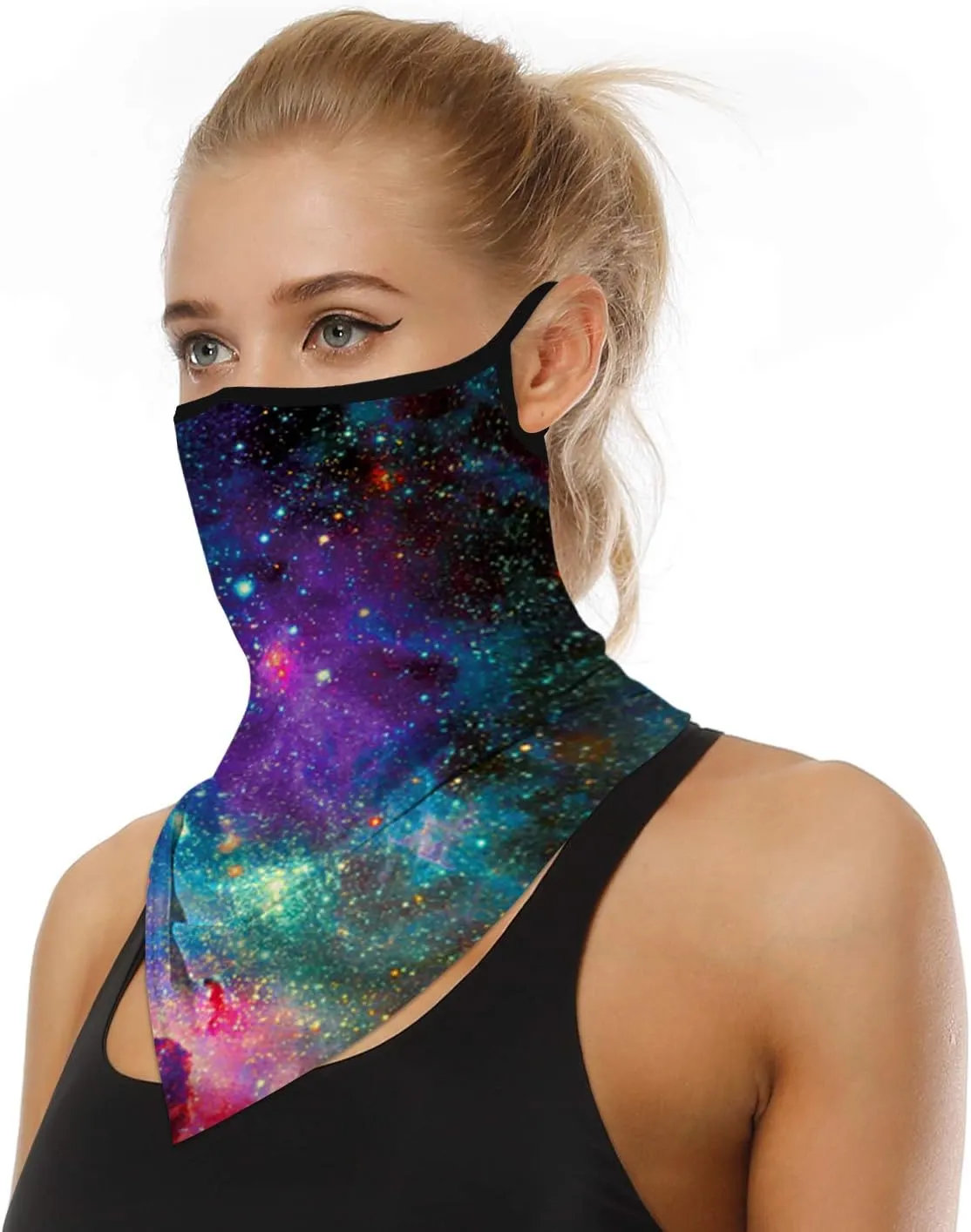 YAYOUREL Neck Gaiter Face Mask Covering Bandanas for Men Women Summer UV Face Scarf Mask Cover Facemask Balaclava Headbands