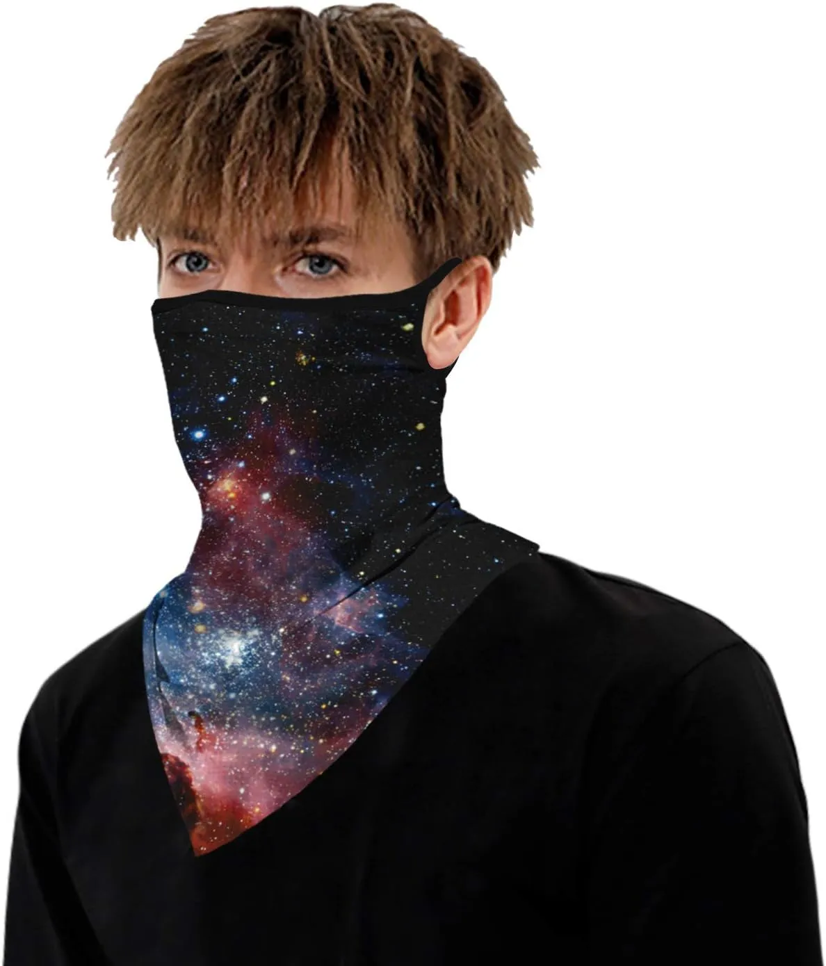YAYOUREL Neck Gaiter Face Mask Covering Bandanas for Men Women Summer UV Face Scarf Mask Cover Facemask Balaclava Headbands